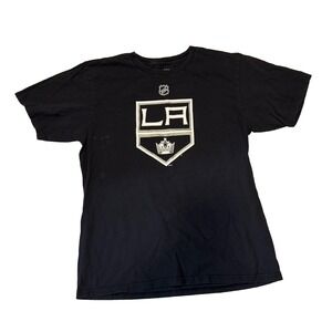 Los Angeles Kings T-Shirt Mens L Large Black Adidas The Go Tee Doughty Hockey